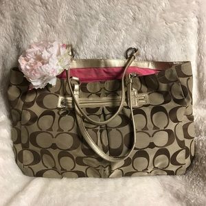 Coach Large Logo Tote Bag
